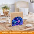 thumbnail image 6 of Yayeee Napkin Holder for Table Kitchen Paper Tissue Organization, Neon Pink Starfish, 6 of 8