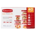 thumbnail image 3 of Rubbermaid EasyFindLids 40 Piece Food Storage Containers with Vented Lids Variety Set, Red, 3 of 4