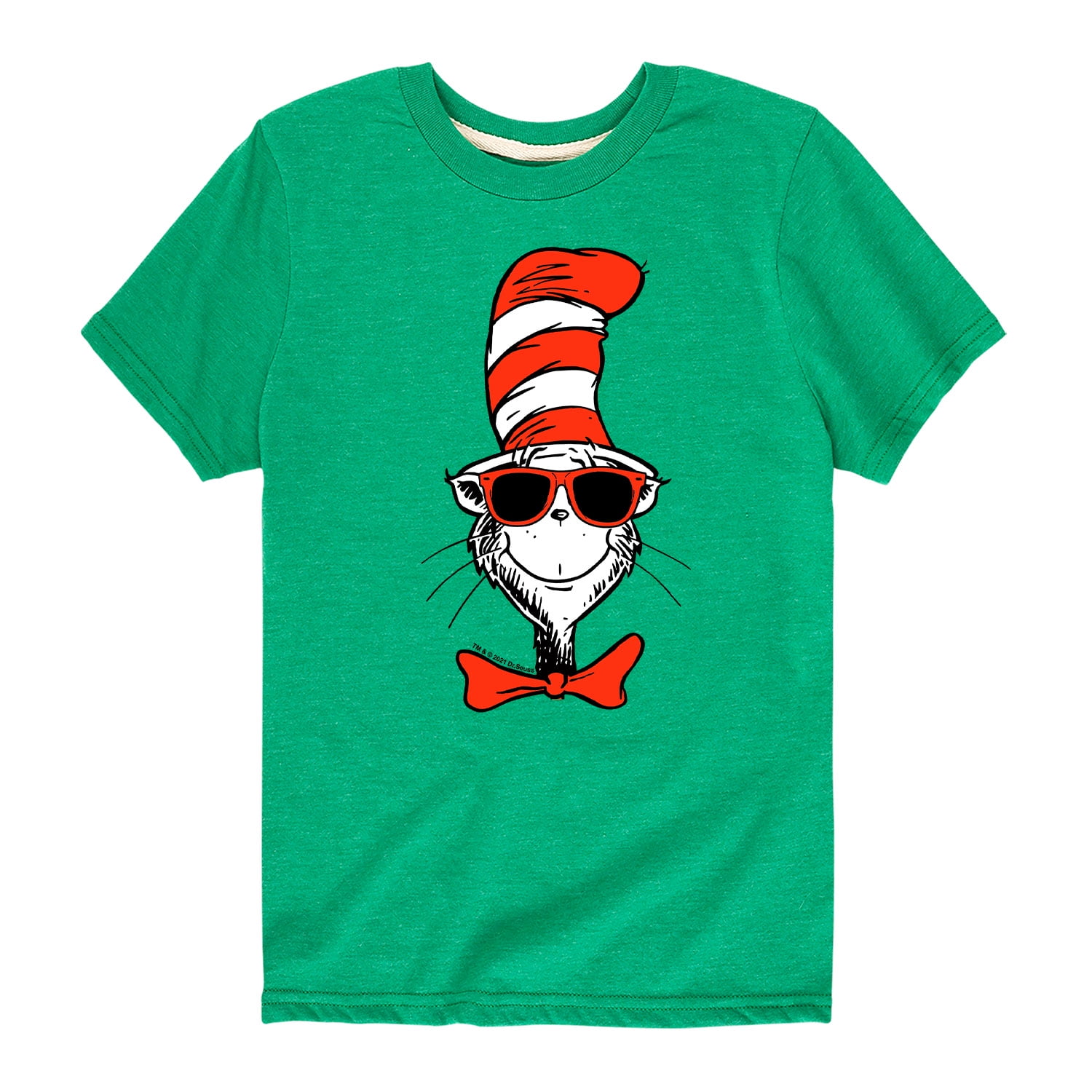 Dr. Seuss Cat In The Hat Cool Shades Toddler And Youth Short Sleeve Graphic TShirt