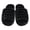 black, variant on Women's Soft Plush Fuzzy Slippers - Memory Foam Open Toe House Shoes with Anti-Slip Sole, Cozy Indoor/Outdoor Bedroom Sandals (Available in Pink, Grey, Black)
