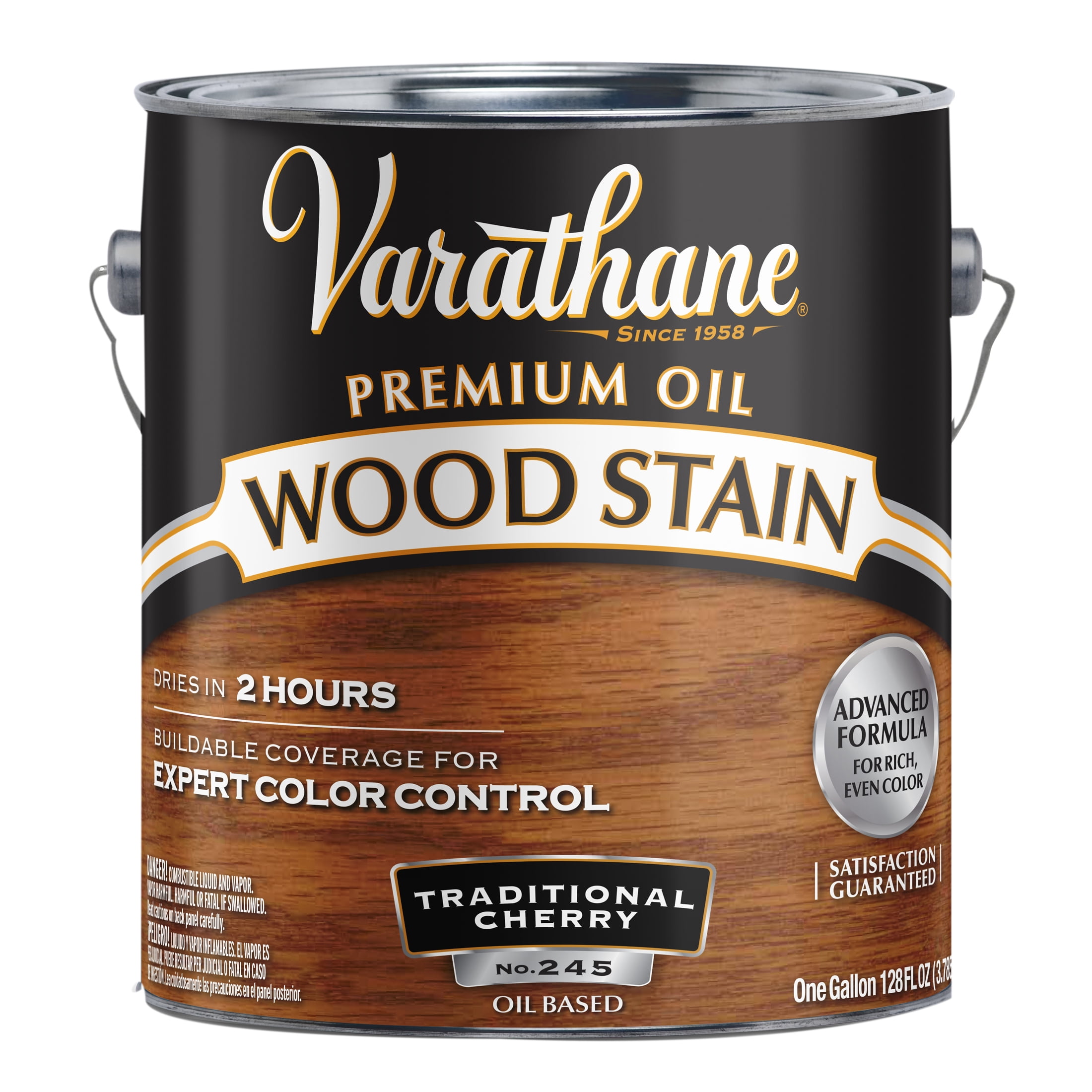 2 Pack, Traditional Cherry, Varathane Premium Oil-Based Interior Wood Stain-211683, Gallon