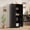 Black, variant on 60" Tall Pantry Cabinet, Kitchen Storage Cabinet with 2 Doors & Adjustable Shelves, Wooden Cupboard for Bathroom,Dining Room, Living Room