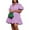 L05-Purple, variant on GXIPO Women's Cute Babydoll Off Shoulder Dresses Casual Flared Long Sleeves Loose Shirred Summer Dress Orange L