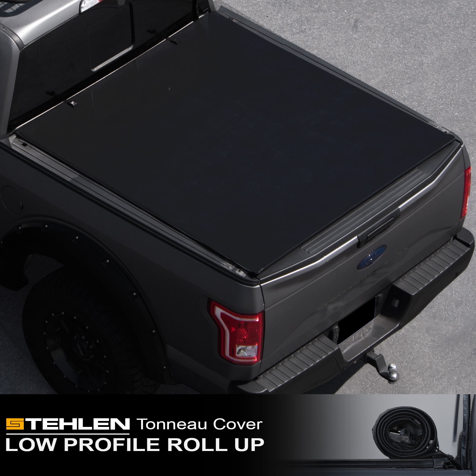 Stehlen 714937188242 Low Profile Design Lock Roll Up Style Truck Bed Tonneau Cover For 04 14 Ford F150 06 08 Lincoln Mark Lt 6 5 Feet 78 Bed Walmart Com Walmart Com