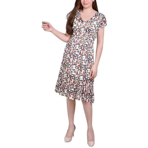 NY Collection Womens Petites Wedding Knee-Length Shift Dress