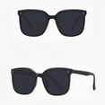 thumbnail image 3 of Lunettes de Soleil Pliables pour Hommes et Femmes, Protection UV, Monture Carrée Large, pour Voyage et Extérieur, 3 of 4
