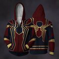thumbnail image 2 of Spider Hero Zip Hoodie, Graphic Web Printed Long Sleeve Pocket Outerwear Apparel for Men Women Cosplay Party, 2 of 7