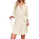 thumbnail image 3 of Ekouaer Robes for Women Waffle Knit Bathrobe Soft Lightweight Knee Length Loungewear S-XXL, 3 of 5
