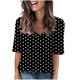 thumbnail image 1 of Camisetas Casuales de las Mujeres Impresas Manga Corta Cuello en V, Camiseta Ligera para Diario, Fiesta Y Primavera Verano, 1 of 4