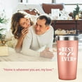 thumbnail image 3 of Best Wife Ever I Birthday Mug Tumbler I Vacuum-Insulated Stainless Steel Mug Tumbler with Lid, Birthday Gift for Wife Her Women, 20-Ounce Rose Gold, 3 of 6
