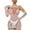 White, variant on Women Erotic Lingerie Fishnet Bodystockings Underwear Halter Neck Cutout Full Body Jumpsuit Teddy Bodysuit See Through(Lingerie and underwear not included) Orange Free Size