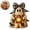 #01-B, variant on Halloween Resin Ghost with Broom Figurine, Adorable Handcrafted Halloween Decor for Rustic Fall Tiered Tray and Mantel Display