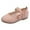 a-Pink2110, variant on FINALGANG Girls Leather Dance Shoes Kids Solid Color Lightweight Soft Sole Round Toe Ballet Shoes For Dance Performance Wear Leisure Footwear