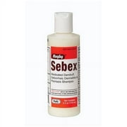 3 Pack - Rugby Sebex Liquid Medicated Dandruff Shampoo 4oz Each