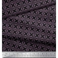 thumbnail image 2 of Soimoi Black Modal Satin Fabric Damask Ethnic Print Fabric by the Yard 42 Inch Wide, 2 of 3