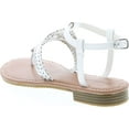 thumbnail image 3 of Pierre Dumas Women's Rosetta-10 Whipstitch Thong Low Heel Casual Sandals, 3 of 7