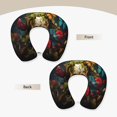 thumbnail image 3 of KLL Butterfly Flower Plant Skull Pattern Memory Foam Cervical Neck Pillow Versatile U-Shaped Pillows for Home/Office/Camping/Travelling/Soft Washable Cover, 3 of 8