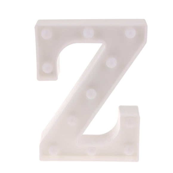 Las de ALPHABET LED Montadas en Iluminan El Plástico Que Se a-Z Decoración de Navidad Z