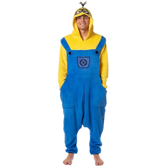 Despicable Me Men's Minions Costume Kigurumi Character Union Suit Outfit