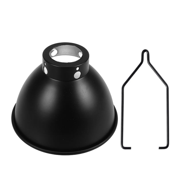 ETHZZLE Black Reptile Lamp Heating Shade for Terrariums with Simple Installation and Heat Resistance