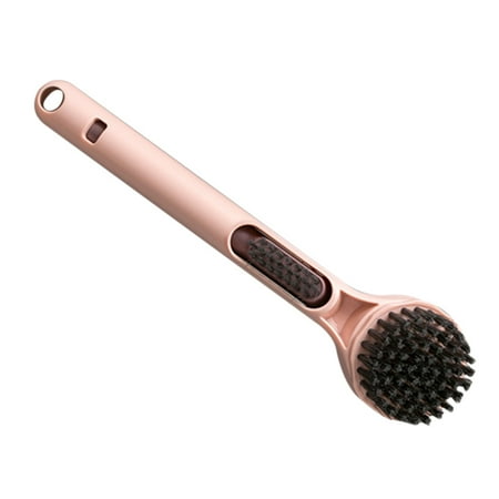 

CKCL Multifunctional Kitchen Tableware Cup Jar Cleaning Brush with Built-in Small Brush(Pink)