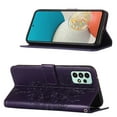 thumbnail image 6 of Dteck for Samsung Galaxy A53 5G 6.5 inch Butterfly & Flower Embossed PU Leather Wallet Phone Case with Hand Strap,Shockproof Slim Fit Magnetic Flip Holder Card Slots Protective Cover,Purple, 6 of 7