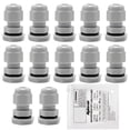 thumbnail image 5 of NPT 1/4”(12PCS):MAKERELE Plastic Strain Relief Cord Connector  Adjustable 3-6.5mm Cable Gland(1/4 NPT, 12pcs), 5 of 7