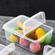 thumbnail image 4 of Refrigerator Storage Box Kitchen Drawer Type Plastic Rectangular Eggs Frozens Food Storage Food Preservation Box, 4 of 6