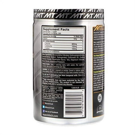 Muscletech Platinum 100% BCAA 8:1:1, 1,000 mg, 200 Caplets