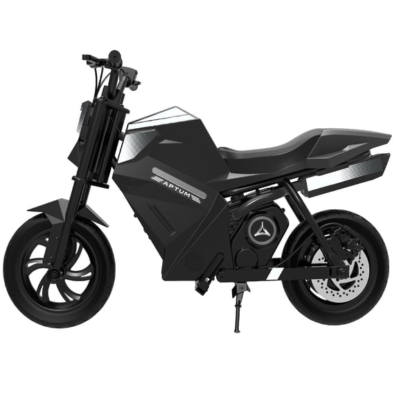 Kids Electric Motorcycle, 24V 250W Motor, 5/7/9 MPH Speed Modes, 9 Miles Long-Range, Ambient Light Electric Dirt Bike for Kids Age 8 to 14, 3'7"-5'3" Boys and Girls 140 lbs Max Weight, Black