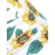 thumbnail image 4 of Conjunto Tankini de superposición de contraste de girasol talla grande Rosegal Tankinis, 4 of 5