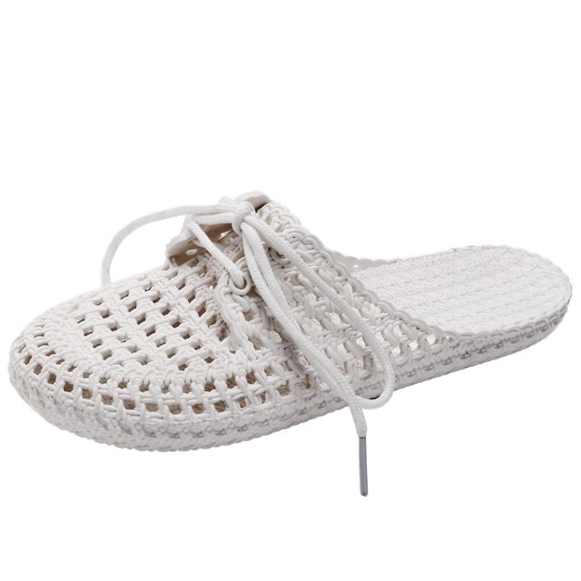 Pantoufles pour Femmes Décontractées Creuses Pantoufles à Semelle Dure pour Femmes Mode Pantoufles Plates Pantoufles pour Femmes Mousse à Mémoire de Forme Pantoufles Confortables pour la Maison Chaussures pour Femmes