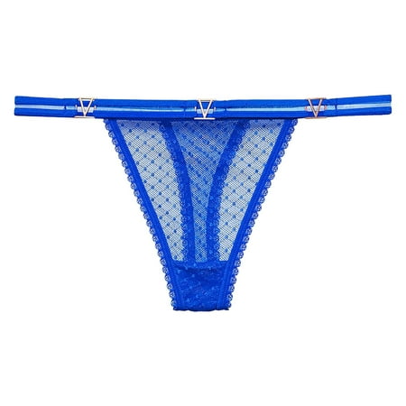 Panties for Women Elastic Free Underwear Women Sheer Panty Blue Womens Brief Underwear Packs One Size