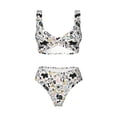 thumbnail image 4 of Daiia Puppy Women's Bikini Set Two Piece Swimsuit High Waisted Bikini Adjustable Straps Bikini Perfect for Beach, Pool, and Summer Vacation-Small, 4 of 9