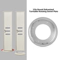 thumbnail image 3 of 12inch Galvanized Swivel Plate for Corner Cabinets,Tabletops, Magazine Racks, Flower Arranging, 3 of 8