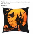 thumbnail image 2 of Kmbangi Taie d'Oreiller Carrée Imprimé Motifs de Bande Dessinée Halloween, 2 of 8