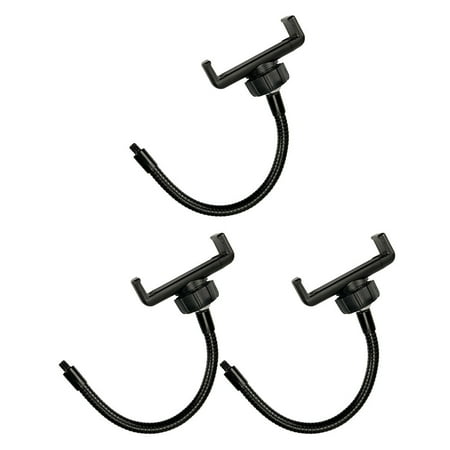 

FRCOLOR 3pcs Gooseneck Phone Holder 1/4 inch Thread Rotatable Flexible Phone Mount