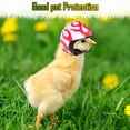 thumbnail image 4 of 2 piezas casco de pollo casco de seguridad para mascotas divertido loro casco pollo pájaro sombrero ropa para la cabeza, 4 of 5
