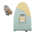 thumbnail image 1 of Guantes de planchado para vaporizar prendas con patrón de pingüinos, tabla de planchar para ropa azul, 1 of 6