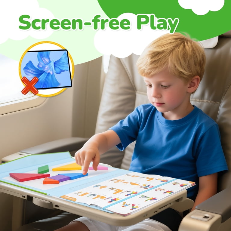 BenBen Travel Tangram Puzzle, Magnetic, With Challenge Book photo 7