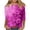 #12-Purple, variant on Christmas Tops for Women,Ladies Blouse 3/4 Sleeve Round Neck Casual Tops Gift