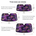 thumbnail image 5 of ALAZA Magic Butterfly Windshield Sun Shade Car Foldable Visor Block UV Rays Protector 53"x23.5", 5 of 8