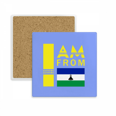 

I Am From Lesotho Art Deco Fashion Coaster Cup Mat Mug Subplate Holder Insulation Stone