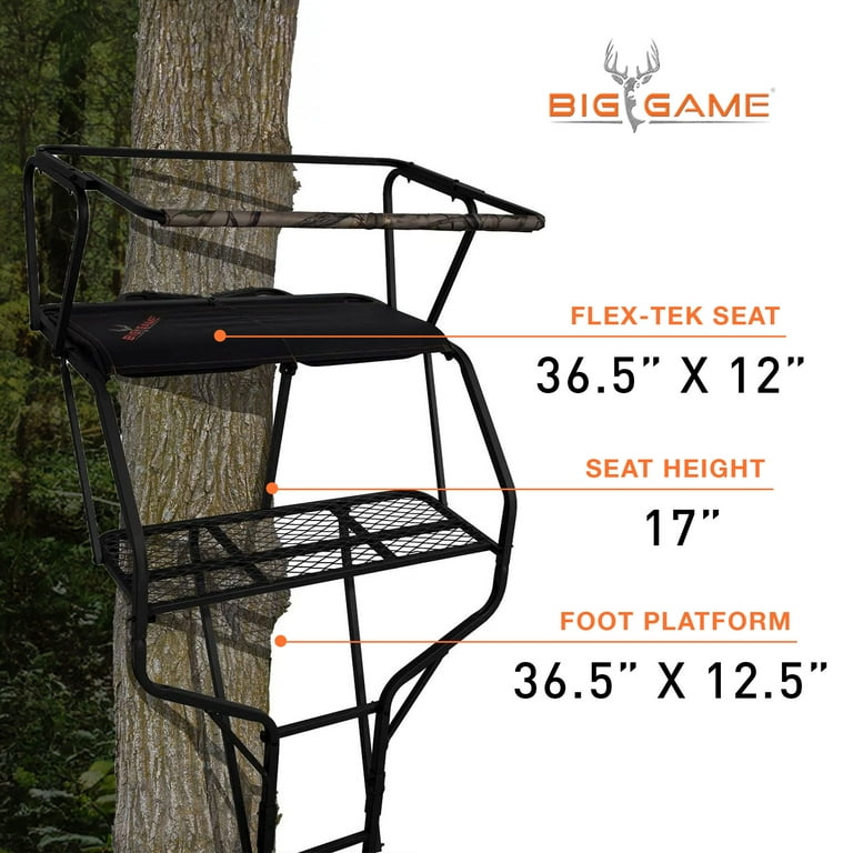 Big Game Guardian DXT Double Hunting Tree Stand with Support Bar