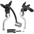 thumbnail image 1 of HUGFEGWE UniversalClutch Brake Lever Aluminium Alloy Motorcycle Replacement (Silver) CJB91-78950, 1 of 8