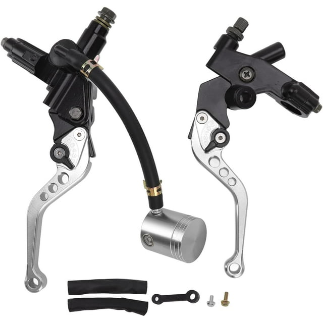 HUGFEGWE UniversalClutch Brake Lever Aluminium Alloy Motorcycle Replacement (Silver) CJB91-78950