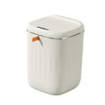thumbnail image 2 of Bathroom Trash Cans with Lids Portable with Lid for Outdoor Bathroom Kitchen 22L milk white, 2 of 8