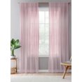 thumbnail image 5 of Sheer Curtains 96 Inches Long, Pink Semi Sheer Curtains Light Filtering Window Treatment, Modern Abstract Art Ombre Striped Privacy Voile Drapes for Living Room Bedroom 52x96 Inch, 5 of 7