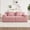 Pink + Corduroy, variant on Modular 2 Seat Loveseat Boneless Sofa, Cloud Sectional Couch with Deep Seat, Modern Modular 2-Seat Sofa Couch with Throw Pillows Corduroy Fabric Camel