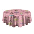 thumbnail image 5 of Ballet Princess Pattern Round Tablecloth 60"x60",Wrinkle Wipeable Table Cloth for Kitchen Dining Room Picnic Patio Party, 5 of 6